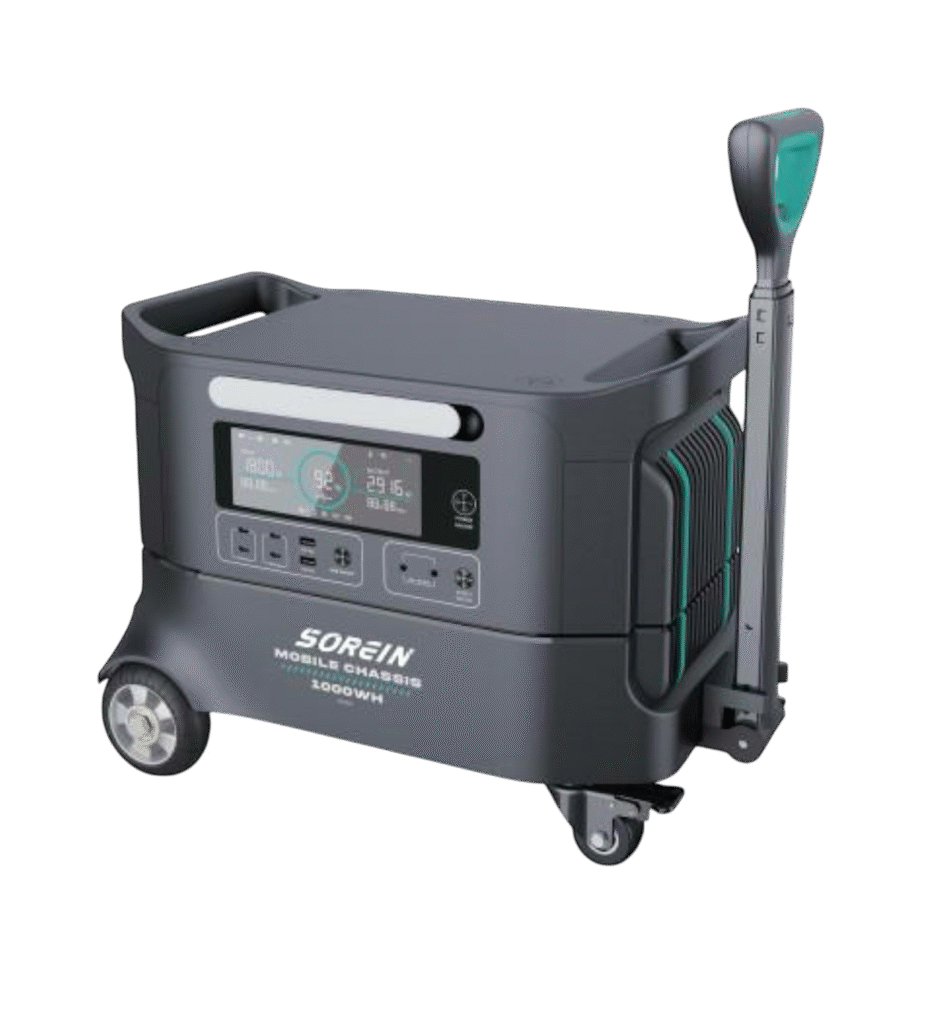 The SOREIN Weekender Pro modular power system, fully assembled.