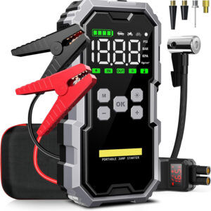 5-in-1 Portable Car Jump Starter with Air Compressor